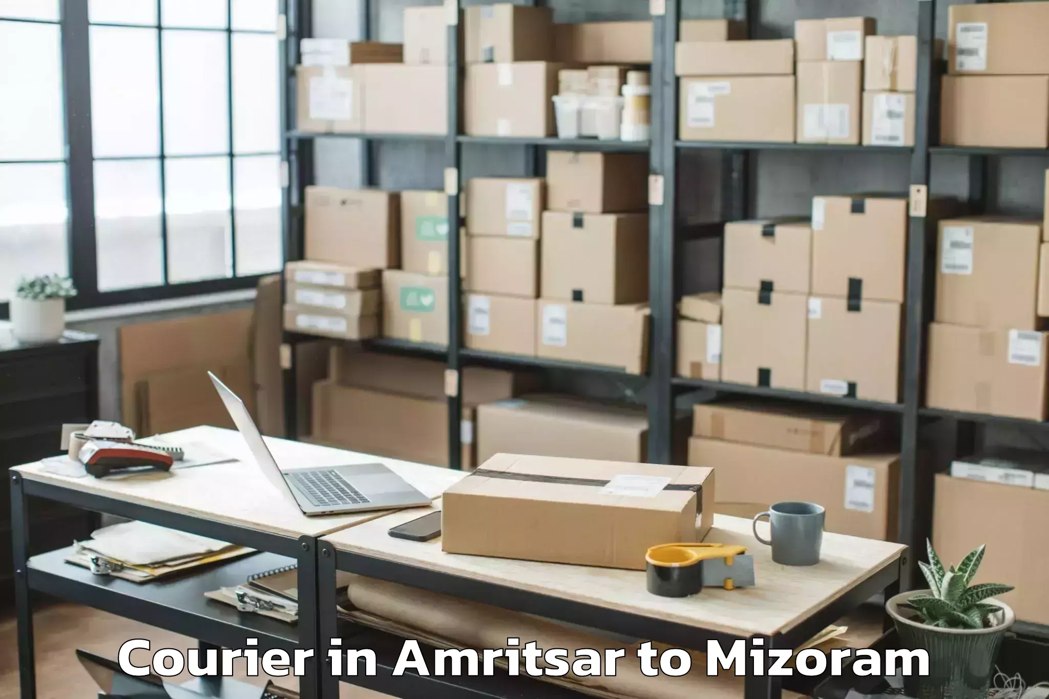 Leading Amritsar to Saitlaw Courier Provider